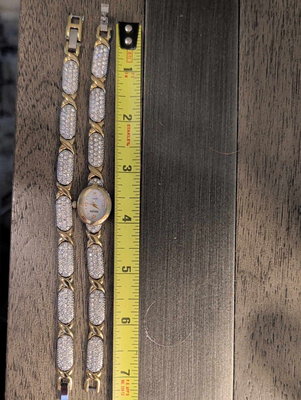 Gruen Gold & Silver Crystal Bracelet Watch Set - Gold and Silver - Picture 12 of 12
